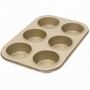 Molde Para Ponques Dorado 6 Cup