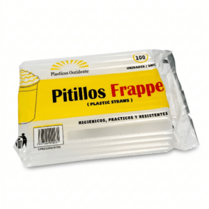 Pitillo Frape Transparente Occidente