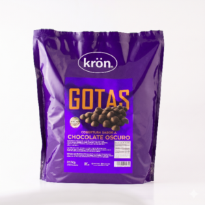 Gotas Cobertura Chocolate Oscuro 1 Kilo Kron