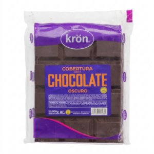 Tableta Cobertura De Chocolate Oscuro 1 Kilo Kron