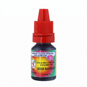 Colorante Rojo Navidad 7Ml Payasito