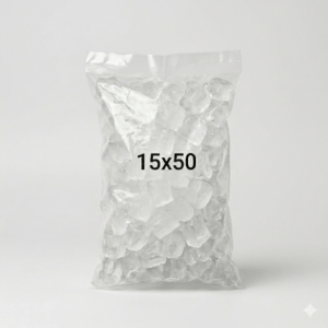 Bolsa de hielo transparente 15*50cm 100uni