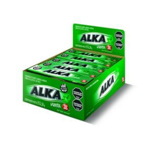 Caja 12 uni caramelos alka menta 30.6gr