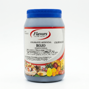 Colorante rojo fresa tipo a 500gr flavors